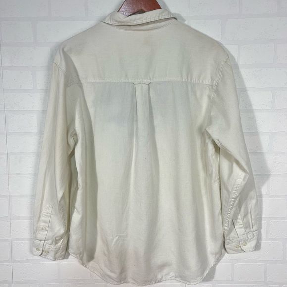 Disney Store Button Down Shirt Womens Size L Off White Pooh Embroidered - Picture 9 of 16